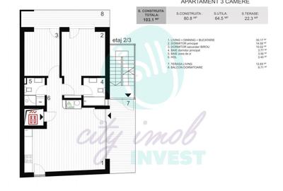 Apartament cu 3 camere în Dorobanți - 3