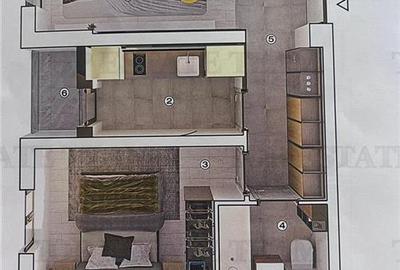 Apartament cu 2 camere decomandat în Central