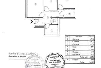 Apartament cu 3 camere semidecomandat în Dorobanți - 11