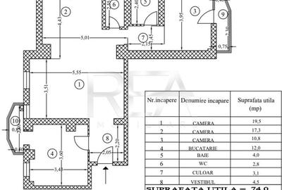 Apartament 3 camere Vitan – Strada Alexandru Moruzzi Voievod - 12