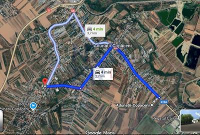 De Vanzare Teren 400 mp cu Autorizatie de contructie  Adunatii Copaceni  Giurgiu - 6