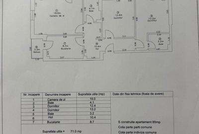 Apartament cu 3 camere decomandat în Central - 3
