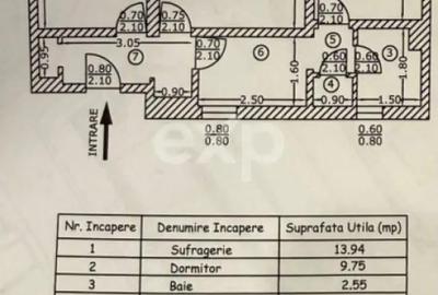 Apartament cu 3 camere decomandat în Central - 7