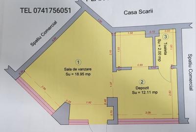 Spațiu comercial, de 33 mp, în Central - 2
