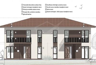 Duplex 120mp finalizat , teren 360mp,  Chinteni