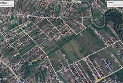 Domnesti, teren intravilan 828/24, strada Doinei, bun duplex, utilitati