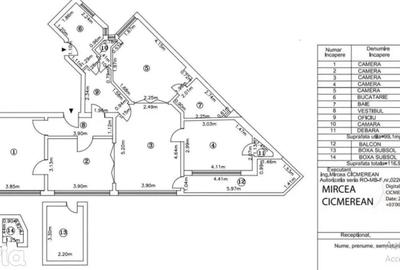 Apartament cu 3 camere decomandat în Romană