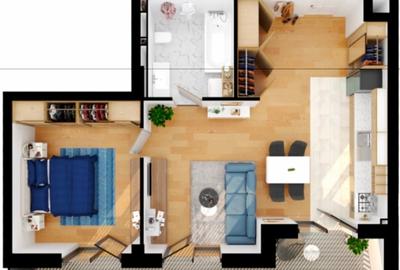 Apartament Premium 2 Camere 63,28 m² | Grand Park Sud | Bună Ziua | Cluj