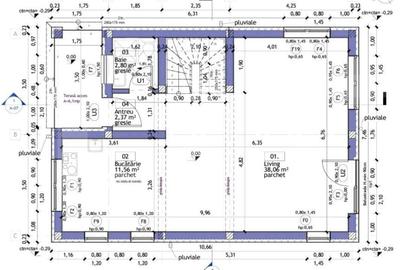 Investitie ! Proiect in executie ! Casa 110 mp utili, teren 460 mp, Dezmir ! - 3