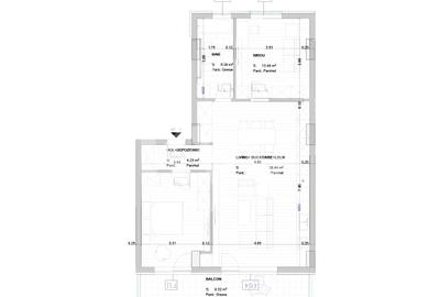 Apartament cu 3 camere decomandat în Noua - 16