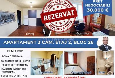 Apartament cu 3 camere semidecomandat în Central - 4
