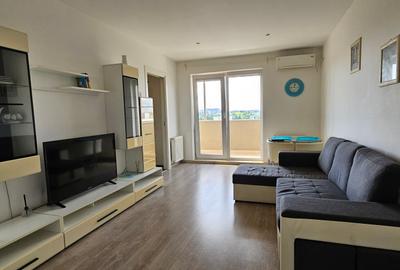 Ap 2 camere, 59 mp, mobilat, centrală proprie, c-ție 2017, vedere panoramică - 1