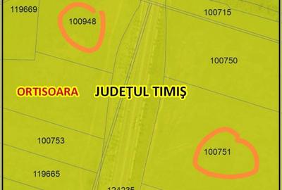 Teren în Orțișoara - 1