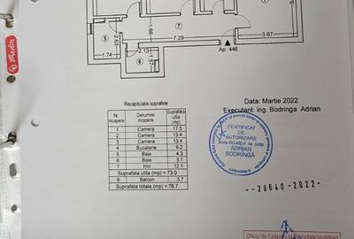 Apartament cu 3 camere nedecomandat, mobilat în Lujerului - 13