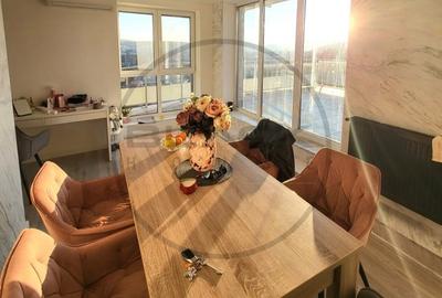 Penthouse cu 2 camere decomandat, mobilat în Grigorescu