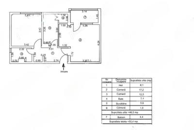 Apartament cu 2 camere decomandat în Micro 19 - 7