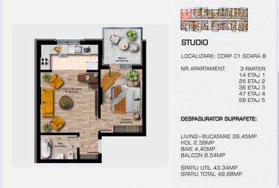 Metrou Berceni - Studio - 66.300eur - Finalizare august 2026 - 3