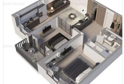 Apartament de 3 camere ( Mobilat + Utilat ) - 8