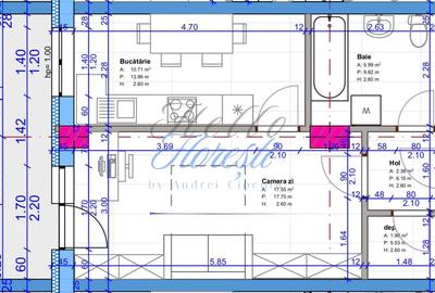Apartament cu 2 camere, balcon in Floresti zona Terra - 3