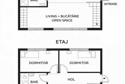 Casă cu 4 camere în 6 Vânători - 1