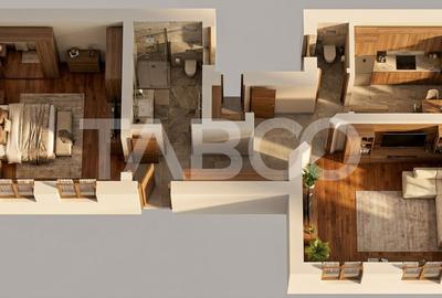 Apartament cu 2 camere decomandat, mobilat în Central