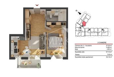 Apartament semidecomandat cu 2 camere in cartierul Marasti! - 5