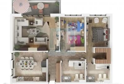 Apartament cu 3 camere decomandat în Central - 8