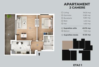 Berceni Sfintii Brancoveni - 2 camere decomandat gata in 2 luni - 6