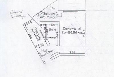 - Apartament 1 camera zona Garii Marna, 42mp, etaj intermedi - 2