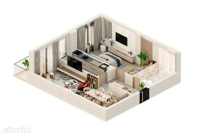 Apartament cu 2 camere decomandat în Miroslava - 2