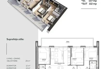 Apartament cu 4 camere semidecomandat în Aviației - 9