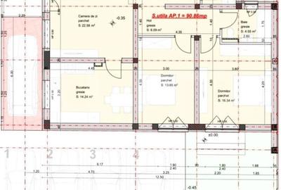 Apartament cu 3 camere decomandat în Giroc