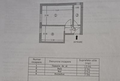 Garsonieră decomandată în Războieni