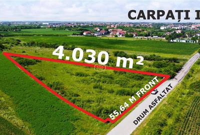 Teren Construcții extravilan de 4030 mp, în Carpați 2 - 3