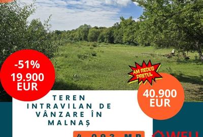 Teren intravilan de 4093 mp, în Malnaș