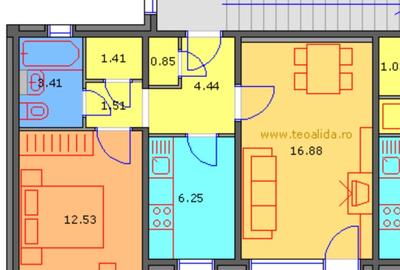 Apartament cu 2 camere decomandat în Tomis Nord