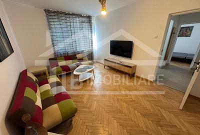 Apartament cu 3 camere semidecomandat, mobilat în Cornișa