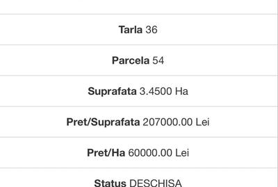 Teren de 44000 mp, în Dor Mărunt