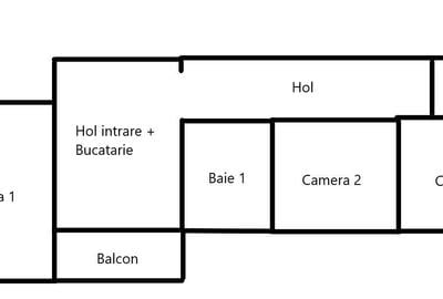 Apartament cu 3 camere decomandat în Central - 1