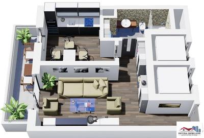 Apartament 1 Camera Tip A1.3 de in Ansamblul Green Residenc - 3