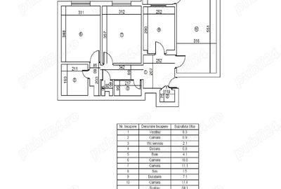 Ap. 3 amere Sebastian 68 mp Bloc 1984 - 1