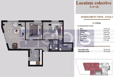 Apartament cu 2 camere decomandat în Jiului - 8