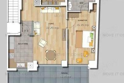 3 Cam.Parcul Carol ,83mp,Terase,Parcare,Mobilat si Utilat - 9