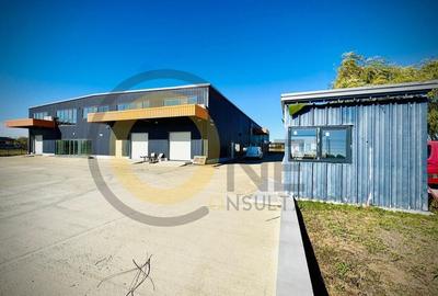 Hală + sediu firmă (locuință de serviciu) + teren de vânzare în Balotești, Ilfov - 1