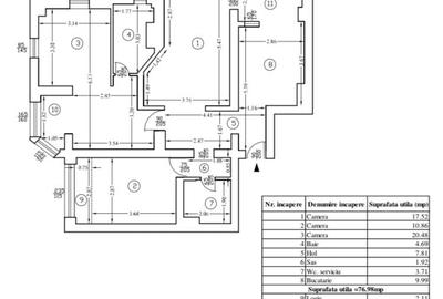 APARTAMENT 4 CAMERE TRNSFORMAT IN 3 BL 1985 MONOLIT PARC METROU PARCARE+BOXA - 10