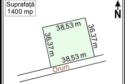 Teren intravilan de 1400 mp, în Băneasa - 1
