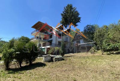 Vila de vanzare, teren 3100 mp, 7 camere, 6 grupuri sanitare, 3 CT, an 1997 - 2