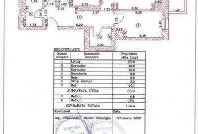 Apartament cu 3 camere în Cotroceni
