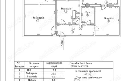 Apartament cu 2 camere decomandat în Micro 3 - 2
