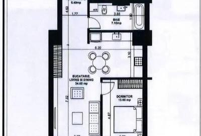 Apartament cu 2 camere în Aviației - 1